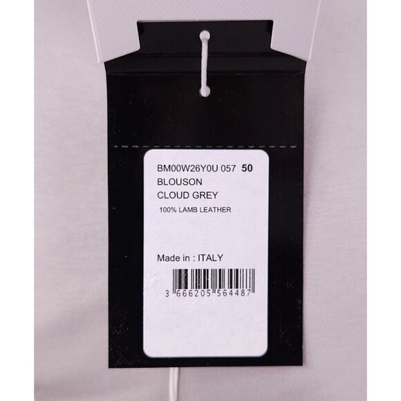 Givenchy Lambskin Leather Hoodie in Gray Size 50 US 40 M New $3985 - Picture 12 of 15